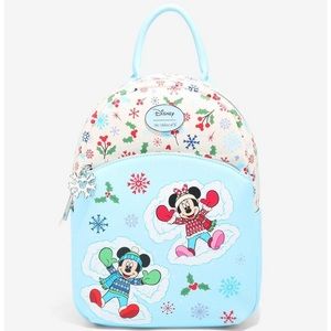 NWT
Her Universe Mickey Mouse & Minnie Mouse Snow Angels Mini Backpack